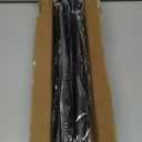 CorkLatta Black Shower Curtain Rod 31 to 80 Inch,1 Inch Diameter Adjustable Spring Tension Stainless Steel Telescoping Rod,Easy Install,No Rust