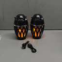 Vanten 2 Packs Outdoor Bluetooth Speakers, Bluetooth 5.0 Led Flame Speaker, IPX5 Waterproof Flame Torch Atmosphere Speaker, Flame Lamp, Gifts for Men Women, Decorations for Party Garden Patio