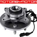 MotorbyMotor 515079 Front Wheel Bearing and Hub Assembly 4WD with 6 Lugs Fits for Ford F-150, Lincoln Mark LT Navigator Low-Runout OE Directly Replacement Hub Bearing w/ABS