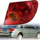 1-Pack RH Tail Light Assembly Replacement for 2003-2008 Corolla Passenger Side Outer 81561-02290
