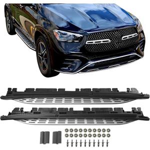 Side Steps Compatible with 2020 2021 2022 2023 2024 2025 Mercedes Benz GLE W167 350 450 450E SUV Running Boards Nerf Bars(Silver)
