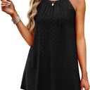 WIHOLL Swimsuit Cover Up for Women Crochet Hollow Out Summer Dresses for Women 2025 (Small, Black)