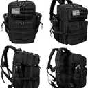LHI Tactical Military Backpack for Men and Women 25L/35L Army Assault Pack Bag Small Rucksack with Bottle Holder