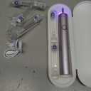 Metal Electric Toothbrush with UV Mode, Vibration and Oscillation Electric Toothbrush for Adults, 6 Brush Heads & Travel Case & Dust Cover, 5 Modes & Built in Timer, One Charge Last 120 Day（Rose）