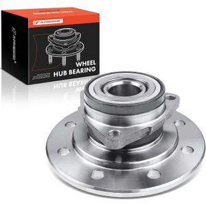 A-Premium Front Wheel Bearing and Hub Assembly Compatible with Dodge Ram 2500 1994-1999, 4WD & with 2-Wheel ABS & 3 Hole Rectangular Flange