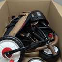 Radio Flyer City 4-in-1 Stroll 'N Trike, Mocha, For Riders 1-5 Years Old, 4 Riding Modes, 3 Point Harness with Comfort Pad, Parent Controlled Steering, Rear Storage, Stroller Tricycle for Toddlers