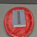 QZYL 50 Pcs Party Decorations, 12.2'' X 10.2'' Oval Large Paper Plates, Red Disposable Heavy Duty Paper Plates for Birthday Party, Wedding, Picnic, Barbecue, Holiday