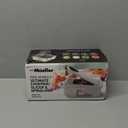 Mueller Pro-Series All-in-One, 12 Blade Mandoline Slicer for Kitchen, Food Chopper, Vegetable Slicer and Spiralizer, Cutter, Dicer, Grater, Kitchen Gadgets Sets with Container, White Sand/Gray