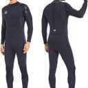 Men Wetsuit Women Neoprene Wet Suit - BEEK 3mm Thermal Scuba Gear Back Zip Ultra Stretch Swimsuit Long Sleeve Full Body Warm Diving Suits for Surfing Snorkeling Swimming Outdoor Water Sports Diver, S
