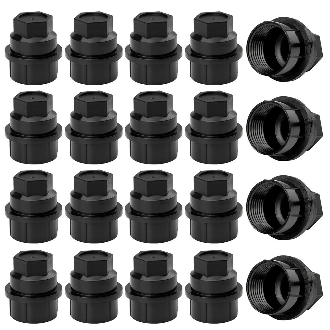 24pcs 15646250 611607 Lug Nuts Plastic Cover Wheel Center Cap for Cadillac Escalade, for Chevrolet Avalanche 1500 for C1500 C2500 C3500 Tahoe, for GMC K1500 K2500 K3500 for Savana 1500 2500 3500 Yukon