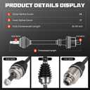 Front Right CV Axle Shaft Assembly 2.4 2.4L Fits for Honda Element 03-11 (DX/EX/LX/SC), Replace for 66-4214
