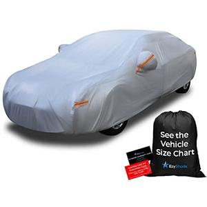 EzyShade 10-Layer Car Cover Waterproof All Weather. See Vehicle Size-Chart for Accurate Fit. Outdoor Full Exterior Covers for Automobiles