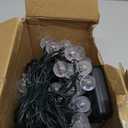 White 2-Pack 100 LED 64FT Crystal Globe Solar Lights Outdoor, Waterproof Solar Christmas String Lights Outdoor Decorative with 8 Lighting Modes for Christmas Decorations Garden Wedding Party Tree