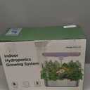 Stainless Steel Hydroponics Growing System Kits, Controlled Smart Indoor Garden with LED Grow Light Full Spectrum, 15 Pods Plant Germination Kit, with Quiet Pump,for Vegetables Herbs,Gardening Gifts (Silver)