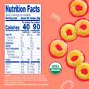 Earth's Best Organic Melty Hoops, Bite-Sized Snacks for Babies 8 Months and Up, Strawberry and Mango, 0.70 Ounce Bags (Pack of 4) (EXP 12/06/26)