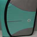 3 Ring Binder, 3 Inch O-Ring Zipper Binder with Shoulder Strap, Expanding Files and Multiple Pockets, Green