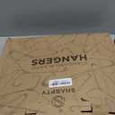 Sharpty Plastic Hangers Clothes Hangers for Clothing, Closet, Coats & Shirts - Durable, Thick, Tough & Space Saving - for Everyday Standard Use, Room Essentials & Basics - 20 Pack - Black