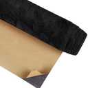 CRE8TIVE Crinkle Crushed Velvet Wallpaper Black Peel and Stick Wallpaper Self Adhesive Velvet Flocking Liner for Jewelry Drawer Box Lining Black Felt Sheets for DIY Crafts Displays Accent Wall