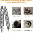 Gifts for Men,THOSAF Damage Screw Extractor Set,Fathers Day Gifts for Dad from Daughter Son,Mens Gifts for Dad,Husband,Stripped Screws Bolt Drill Bit Tools for Easy Removal of Rusty Broken Screw