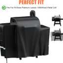 Grill Cover for Pit Boss Platinum Laredo 1000 Wood Pellet Grills, PB1000PL - 600D Heavy Duty Waterproof Fade Resistant Pit Boss Laredo 1000 Grill Cover with Portable Handle and Reinforced Hem