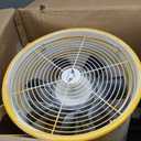 Tech Drive Ventilator fans, 2 speeds High Velocity Industrial Ventilator, 12 Inches Portable Exhaust Axial Fan, Utility Blower Fan, Fume Ventilation Extractor, All Metal Construction,Yellow