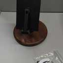 RENMTURE Phone Desk Stand, Adjustable Foldable Cell Phone Stand with 360 Rotation for iPhone 16 15 14 13 Pro ipad, Mobile Phones & Tablets Stable, Ergonomic Holder for Home Office, Walnut Wood Base