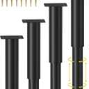 4 Pcs Adjustable Height Bed Support Legs for Bed Frame/Bed Center Slat, Metal Adjustable Furniture Legs 7.08-12.2 inch for Bed/Sofa/Cabinet/Couch/Dresser/Table,Heavy Bed Replacement Legs