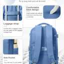 coowoz Travel Backpack for Women Man Carry On Backpack Mochila de Viaje Waterproof Teacher Personal Item Backpack Travel Bag Essentials Rucksack Airplane Accessories Must Haves Sky Blue Small