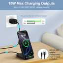Samsung Wireless Charger Fast Charging Stand Desk Phone Station for Android Samsung Galaxy S26 Ultra/S25/S24/S23/S22/S21,15W Fast Wireless Charger Pad for Motorola Edge 2025/G Stylus 5G/G Power 2025
