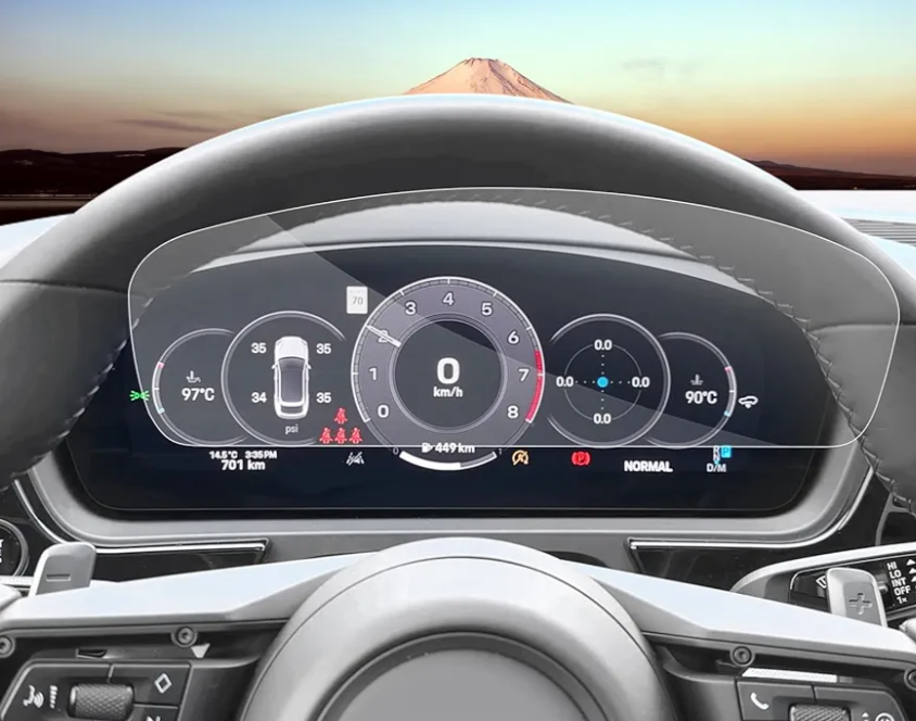 SXCY for 2024 2025 Porsche Cayenne Accessories 2024 2025 Cayenne Dashboard Screen Protector 12.6 Inch 2025 Cayenne Instrument Screen Protector[2PCS 4H Nano]