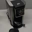 Hot & Iced Coffee Maker with Bold Setting, Single Serve Coffee Maker for K Cup and Grounds, 6-14 Oz Brew Sizes, 50 Oz Removable Water Tank, One Cup Coffee Machine with Reusable Filter, Black