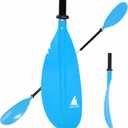 Karltion Kayak Paddle - Adjustable 2 Pieces Aluminum Alloy Shaft with Glass Fiber Blade for Surfing,Oar Fishing Easy Packable Travel,Blue, 86"-1 paddle 