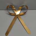 Daifunli 1 Pcs Large Christmas Metal Bow Tree Topper Ornaments with Clip Christmas Bow Decoration for Xmas Tree Topper Garland Wreath Indoor Outdoor Decor, 10 x 12''(Classic,Gold)