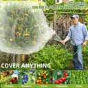 4PCS Bird Netting for Fruit Trees 5x6.6FT Mesh Bag with Drawstring Garden Insect Netting Pest Barrier Blueberry Nettings Plant Row Cover White Mosquito Net for Fruit/Flower/Vegetables