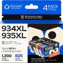 934XL 935XL Compatible Ink Cartridge Replacement for HP 934 935 | Fit OfficeJet 6812 6815 6220 6800 6820 6822 6825 OfficeJet Pro 6230 6830 6835 6836(Black, Cyan, Magenta, Yellow)