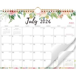 Calendar 2026-2027 - July 2026 - December 2027, Wall Calendar 2026-2027, 11" x 8.5", 18 Months Wall Calendar, Writing Blocks, Julian Dates, Spiral Bound