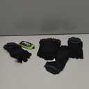 VWELL Toe Socks for Men/Women, COOLMAX Five Finger Socks, High Performance Athletic Toe Socks No Show (3Pairs) (Large, Black)