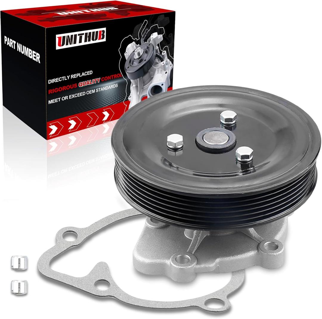 Engine Water Pump Automotive w/Pulley Gasket 251102G400 252-960 Compatible for Hyundai Sonata Tucson Santa Fe Forte Optima Outlander 2006-2019