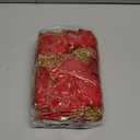 Childom 12 PCS Poinsettia Flower Artificial Poinsettia Christmas Decoration 8.7'' Dark Red Glitter Poinsettias Christmas Ornaments Xmas Tree Flower Decor with Clips DIY Xmas Wreath Home Party Decor