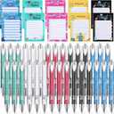 Geyoga 60 Pcs Funny Nurses Week Gifts Bulk 2026 Nurse Notepads with Pens Mini Sticky Notes Ballpoint Pens Nurse Appreciation Gifts for Certified Pharmacy Medical Assistant Office Work(Stylish)