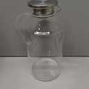 1 Gallon thickened Glass Pitcher with Lid and Spout, Borosilicate Glass Carafe for Hot/Cold Drink, Water Pitchers for Fridge, Extra Large Jug with Handle for Iced Tea, Coffee,Juice,Homemade Beverage