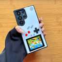 Game Phone Case for Samsung Galaxy S20 FE, Nostalgic Game Case for Samsung Retro Playable Gaming Design, Shockproof Classic Creative Funny, White