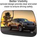 Driver Side Mirror Replacement for 2019-2025 Dodge Ram 1500 2500 with BSD Heated Left Side Mirror Glass Replacement w/o Auto Dimming