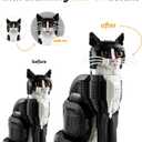 Whiskers for Lego 21349 Ideas Tuxedo or Lego 21376 Ideas Orange Cats Snap-in Accessory - Compatible with Model 21349 or 21376 (Whiskers Only, Not The Building Block Kit) (Classic Edition)