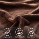 Fleece Bed Blankets Throw Size - Soft Lightweight Plush Fuzzy Cozy Luxury Blanket Microfiber Throw for Couch Bed,All-Season Breathable,40x60 Inches (Brown)