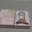 Red-Light-Therapy-for-Face-and-Neck, 7 Color Face Massager Tool for Wrinkles, Double Chin, Vibrating Facial Massager with Thermals for Skin Care, Glossy Pink