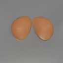 Majurphy Silicone Bra Inserts Pads,Non-adhesive Padding Insert, Boombas Breast Enhancer Push Up Bra Inserts,Chicken Cutlets Bra Insert,Orange, 1 Pair