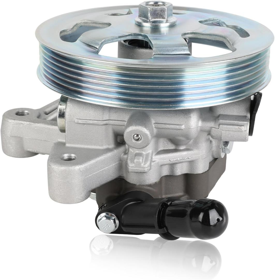 Power Steering Pump with Pulley Compatible with Honda Odyssey 3.5L V6 2011 2012 2013 2014 2015 2016 2017, Ridgeline Pilot 3.5L V6 2012 2013 2014, Replacement for 56110RV0A01, 21-534, 96-665