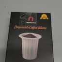 Disposable Coffee Filters for My K-Cup, K-Carafe, Cuisinart SS-RFC and Other Large Reusable Filter Cups (Unbleached 100 Count)
