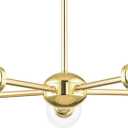Livex Lighting 46135-02 5 Light Polished Brass Chandelier